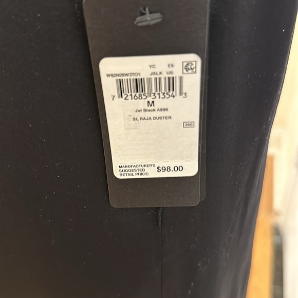 Medium, Guess, Satin, Long Sleeveless Vest - Picture 4 of 4